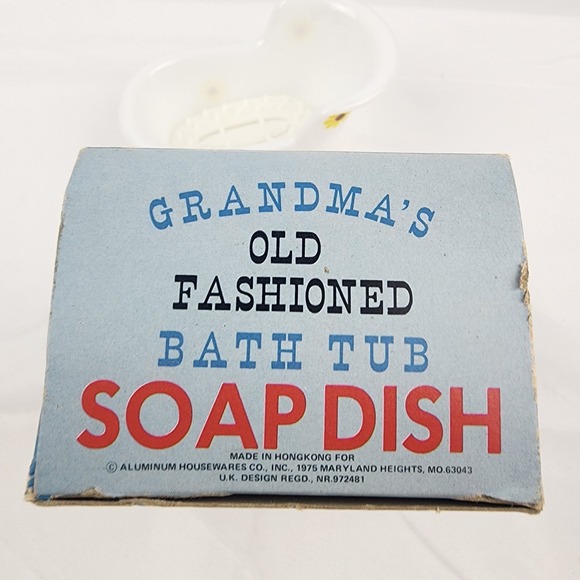 Vintage Grandma's Bathtub Soap Dish 1975 Air W/Dry Soap Perch‎ Granny Core - Picture 8 of 8